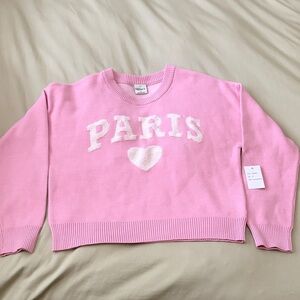 Pink Paris Love Sweater
